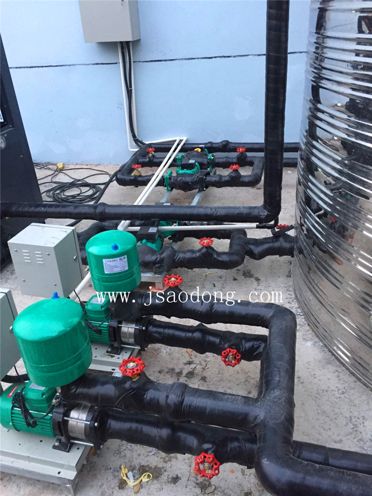 揚(yáng)州晶櫻光電宿舍樓熱水系統(tǒng)