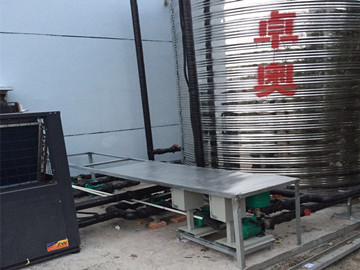 揚州晶櫻光電宿舍樓熱水系統